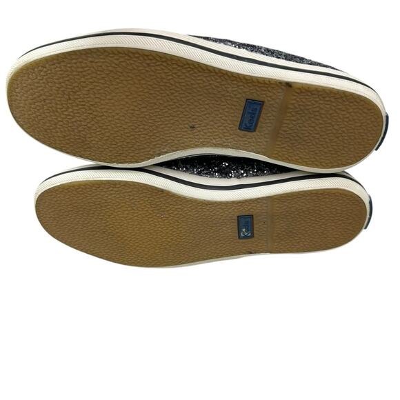 Keds X Kate Spade New York Glitter Lace Up Sneakers Pewter Size 7 - Picture 8 of 10